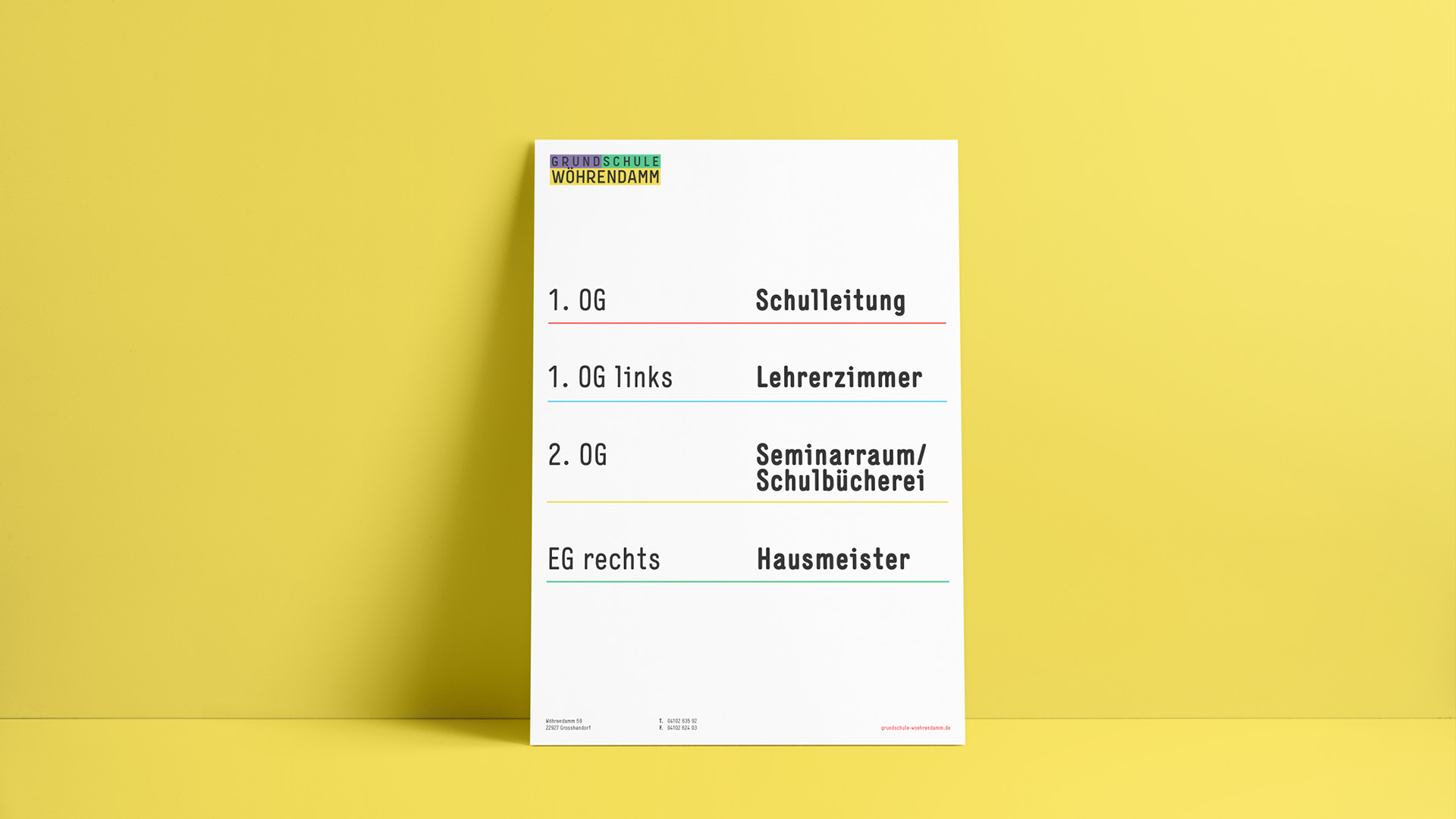 Grundschule Wöhrendamm Leitsystem