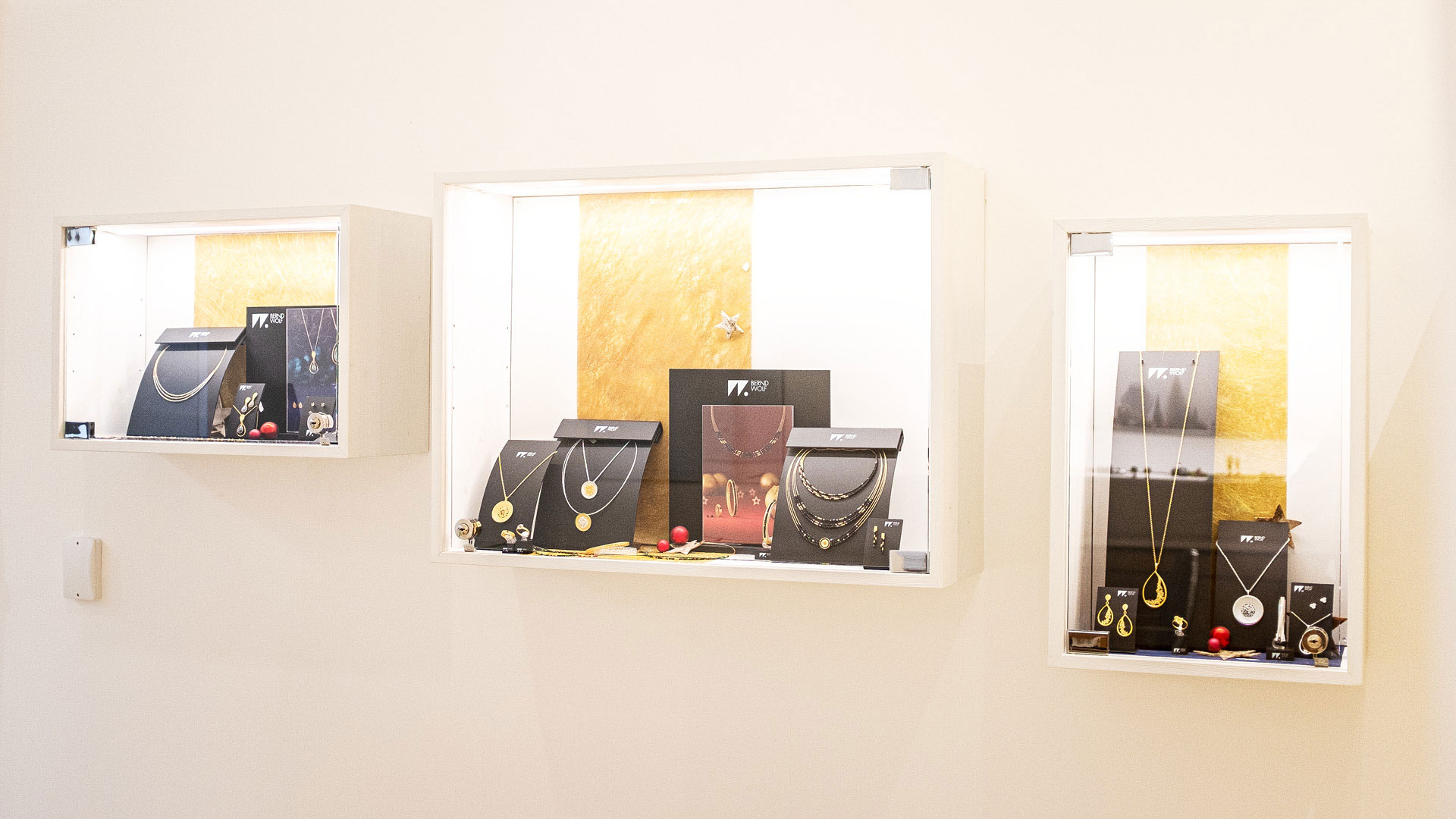 Heinecke Vitrinen Glas Schmuck