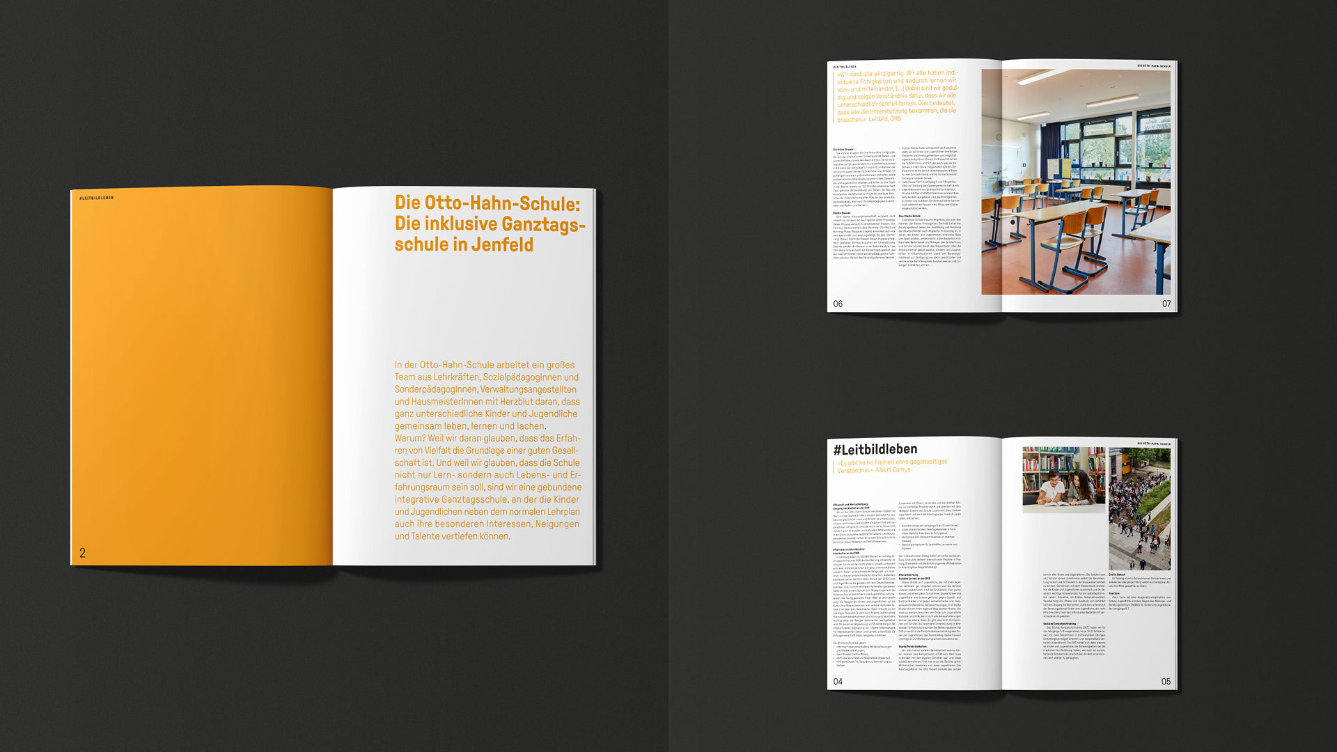 Otto-Hahn-Schule Brand Design Magazin Layout
