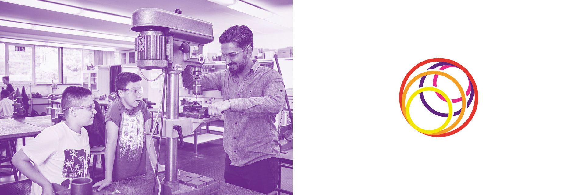 Otto-Hahn-Schule Logo und Foto Effektfoto