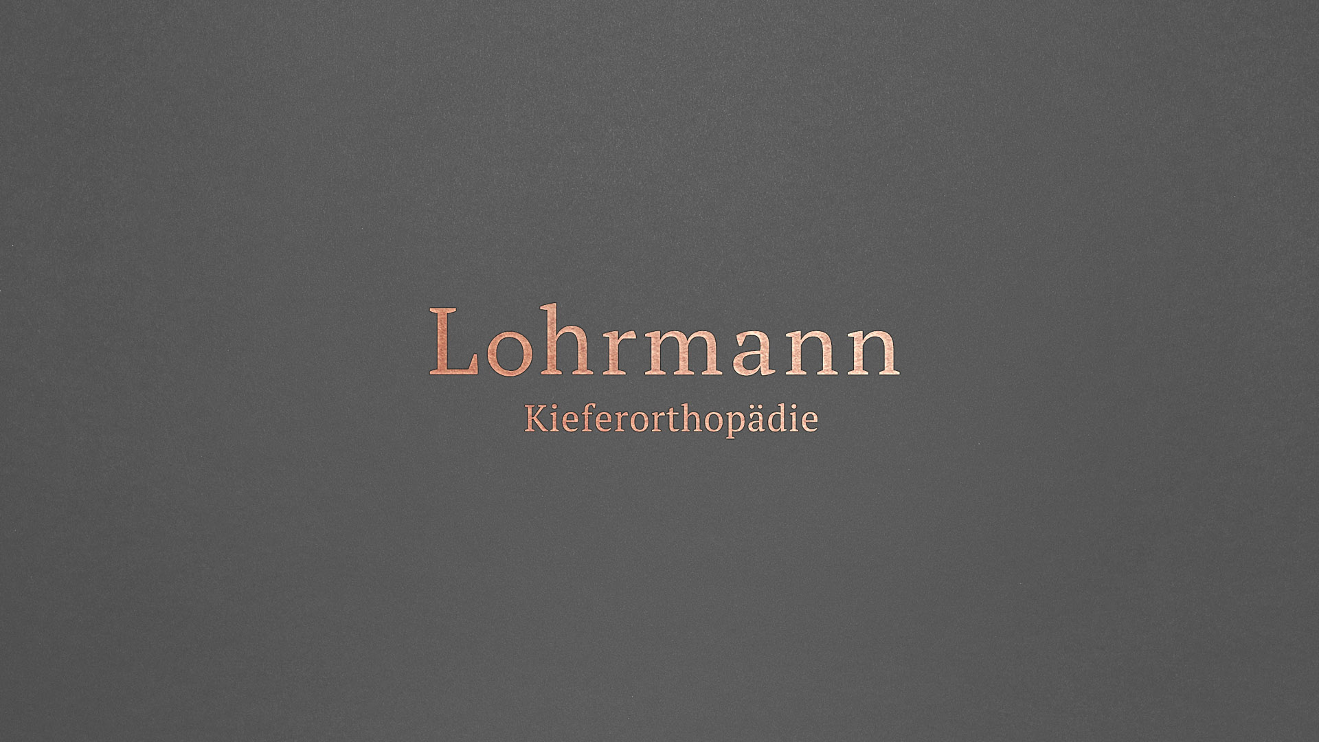 Kieferorthopäde Lohrmann Design
